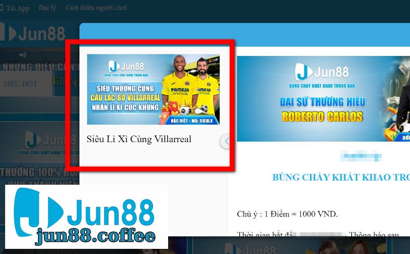 Khuyến Mãi Jun88: Nhận Lì Xì Tại Câu Lạc Bộ Villarreal